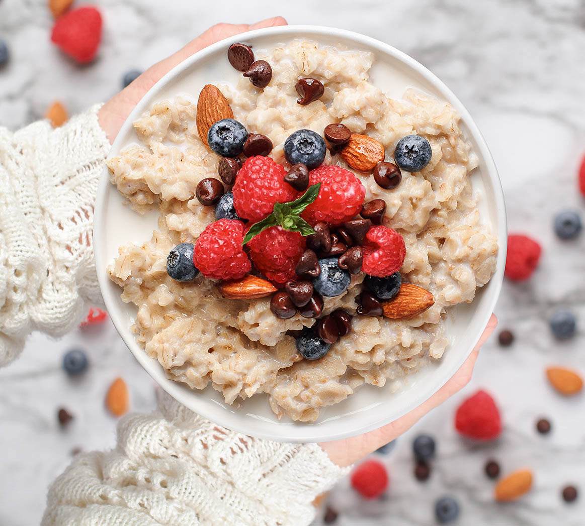 Avena con frutos rojos