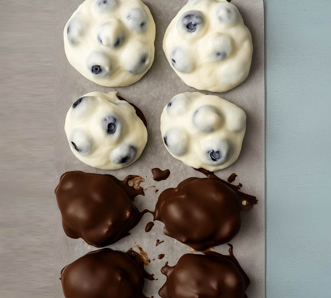 Bites de yogurt con blueberries