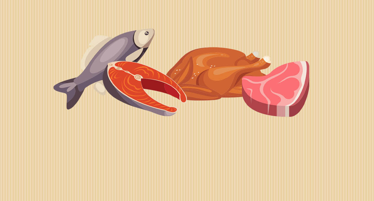 Pollo, pescado o carne