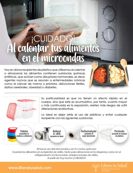 ¡CUIDADO! Al calentar tus alimentos en el microondas