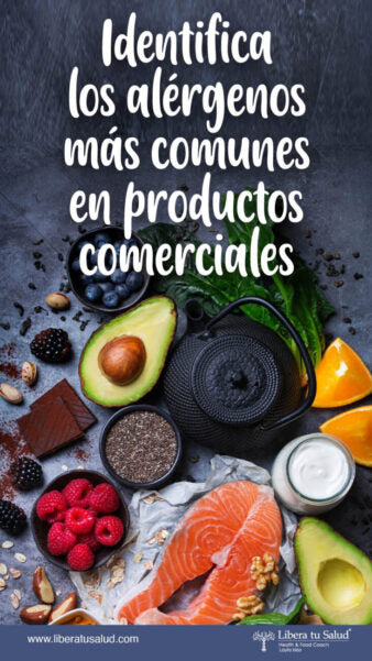 Identifica los alérgenos más comunes en productos comerciales