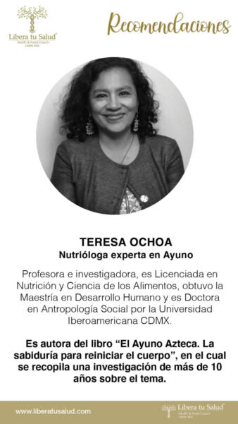 Teresa Ochoa: Nutrióloga experta en Ayuno