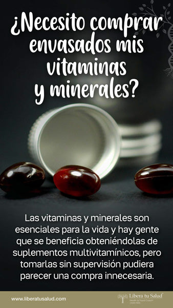 ¿Necesito comprar envasados mis vitaminas y minerales?