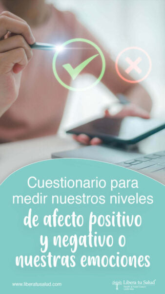 Cuestionario para medir nuestros niveles de afecto positivo y negativo