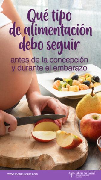 Qué tipo de alimentación debo seguir antes de la concepción y durante el embarazo
