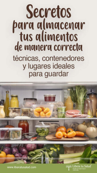 Secretos para almacenar tus alimentos de manera correcta